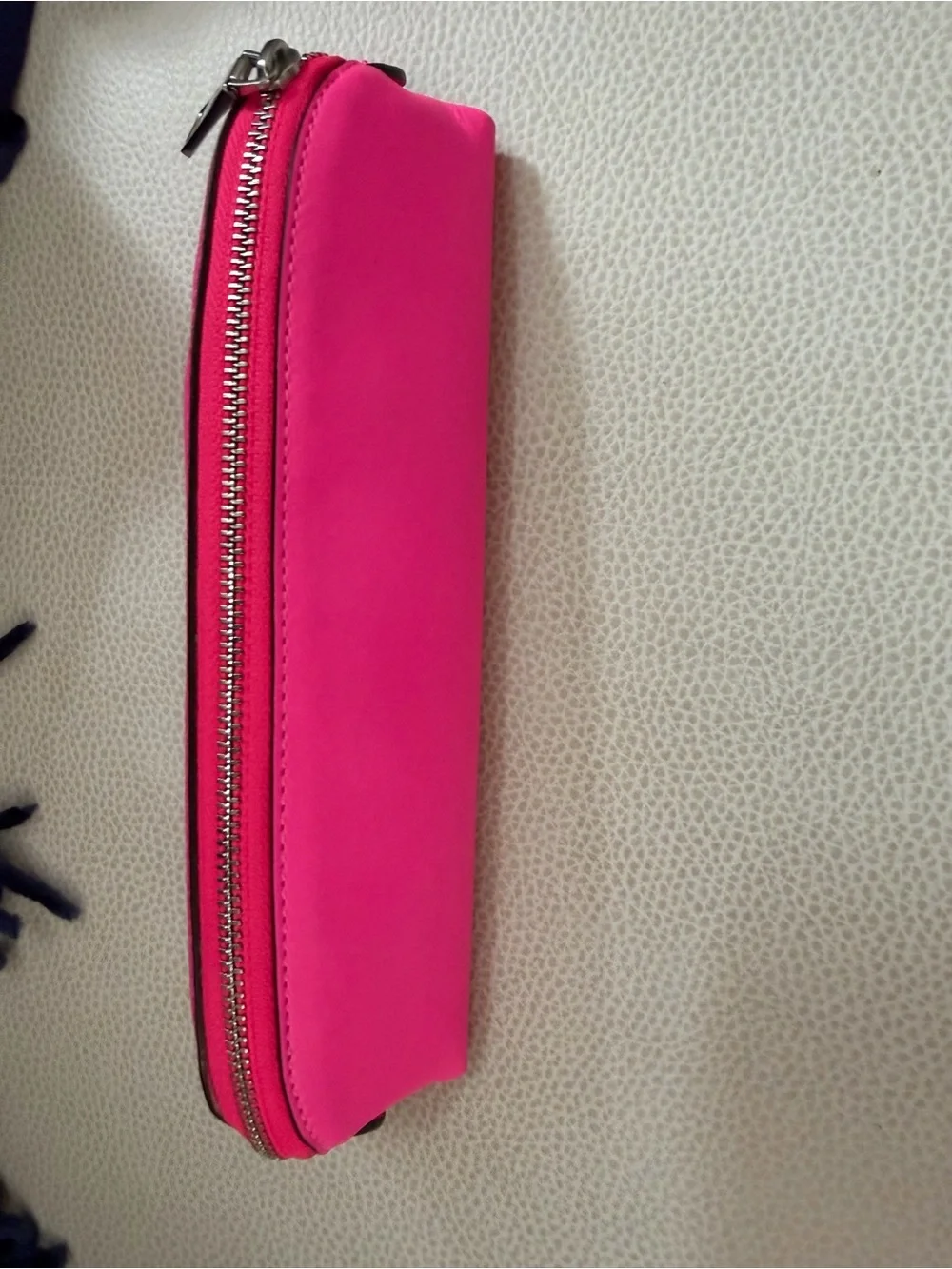 Coach - Hot Pink Women's Zip Pouch Bag, perfect for pencils/make up brushes.